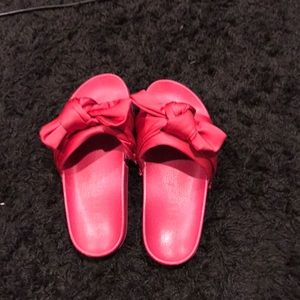 Hot Pink Guess Slides